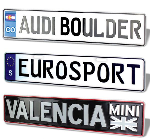 Custom European License Plates