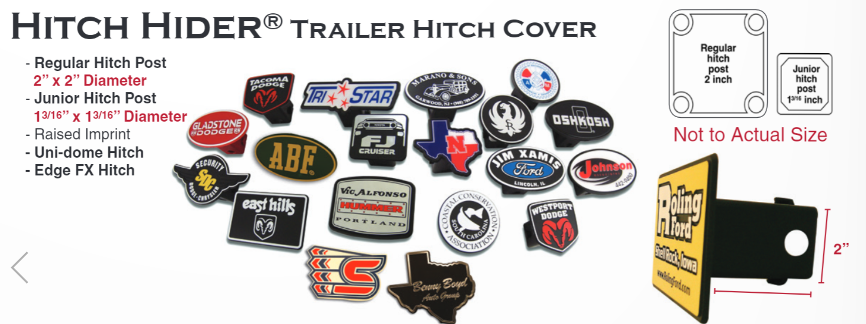 Custom Embossed Trailer Hitch